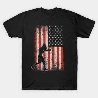 USA Flag Boxing T-Shirt